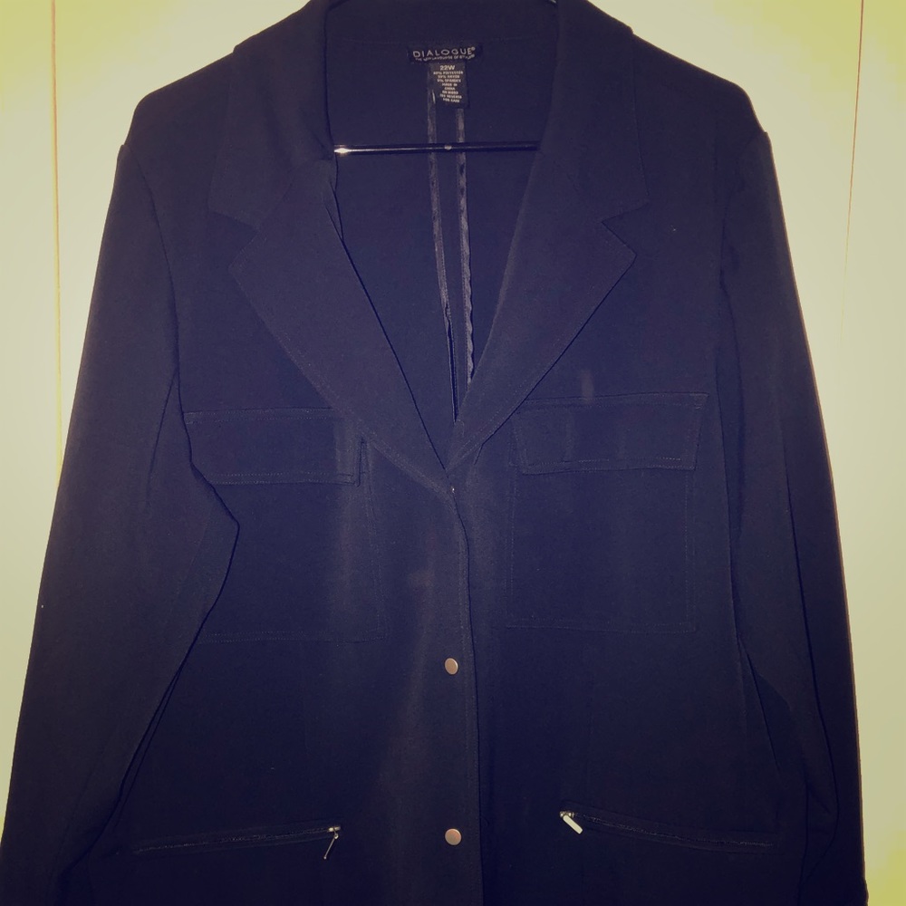 Navy Blue Plus Blazer